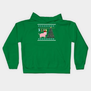 Cute Pig Christmas Kids Hoodie